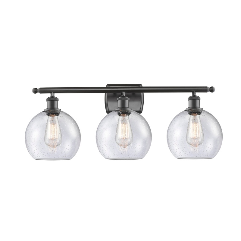 Innovations Lighting Athens 3 Light 26″ Bath Vanity Light 516-3W-OB-G124-8