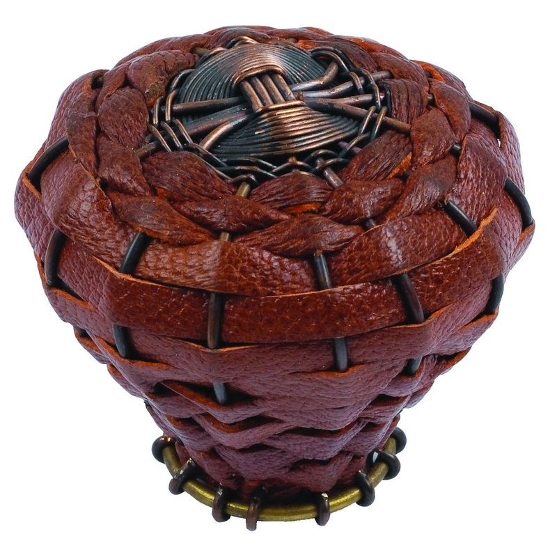 Hamptons Saddle Leather Knob