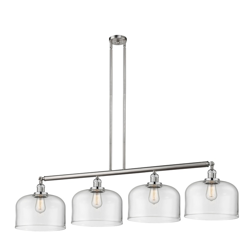 Innovations Lighting X-Large Bell 4 Light Island Light Part Of The Franklin Restoration Collection 214-SN-G72-L-LED