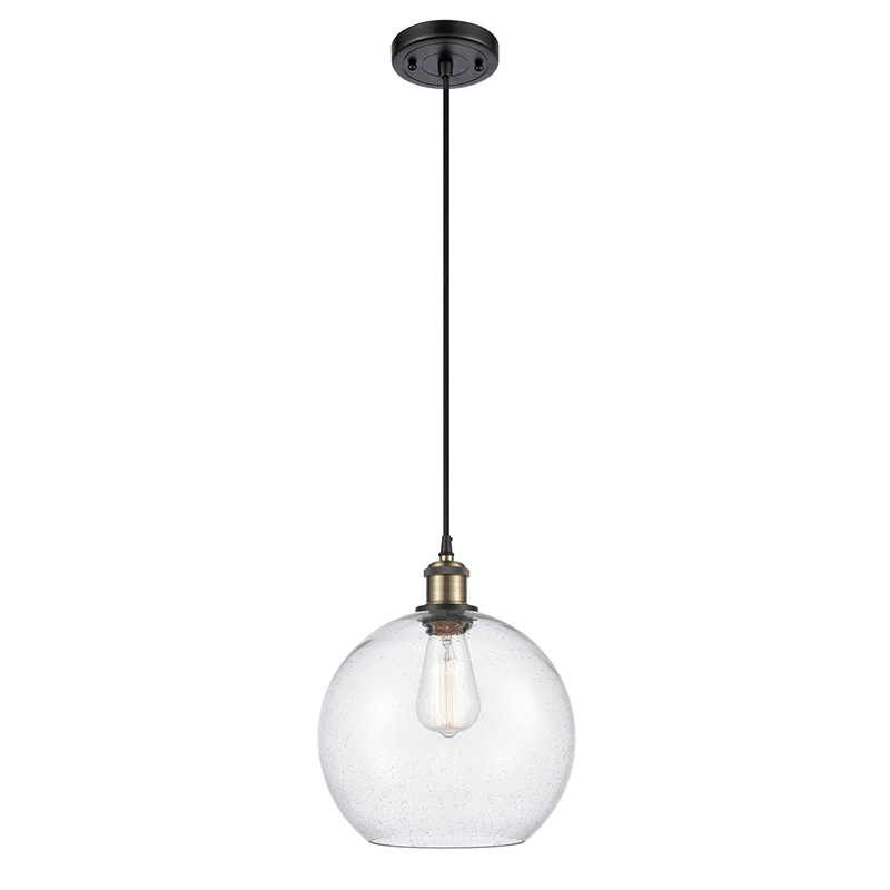 Innovations Lighting Athens 1 Light 10″ Mini Pendant 516-1P-BAB-G124-10-LED