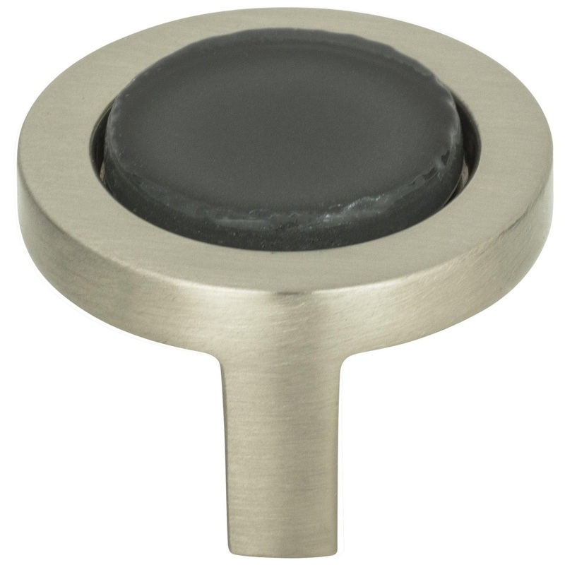 Spa Black Round Knob