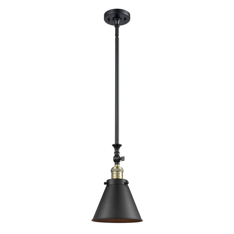 Innovations Lighting Appalachian 1 Light Mini Pendant Part Of The Franklin Restoration Collection 206-BAB-M13-BK-LED