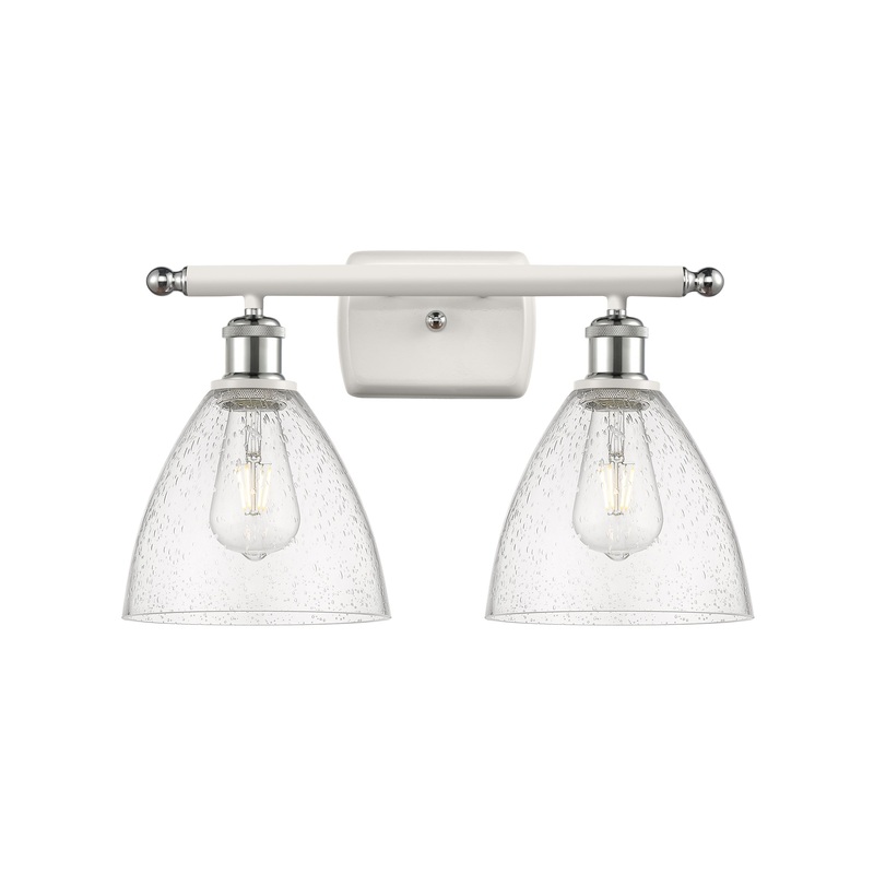 Innovations Lighting Ballston Dome 2 Light 18″ Bath Vanity Light 516-2W-WPC-GBD-754