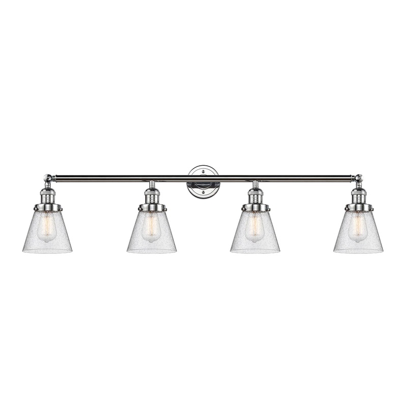 Innovations Lighting Small Cone 4 Light Bath Vanity Light Part Of The Franklin Restoration Collection 215-PC-G64