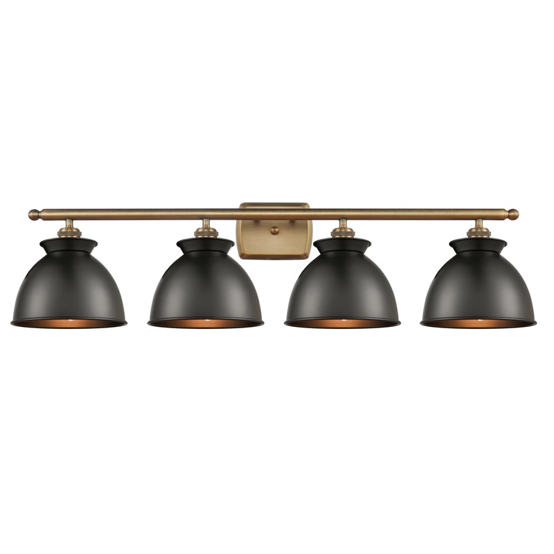 Innovations Lighting Adirondack 4 Light Bath Vanity Light Part Of The Ballston Collection 516-4W-BB-M14-BK-LED
