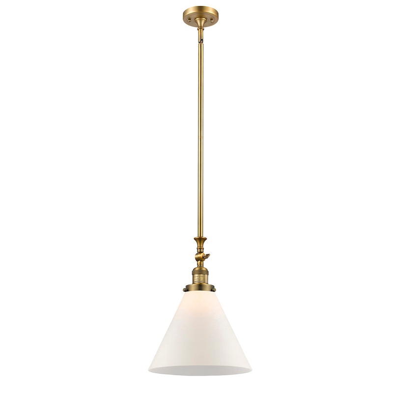Innovations Lighting X-Large Cone 1 Light Mini Pendant Part Of The Franklin Restoration Collection 206-BB-G41-L-LED