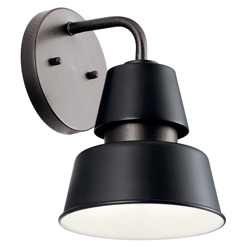 Kichler Lozano 9.75″ 1 Light Wall Light Black 59001BK