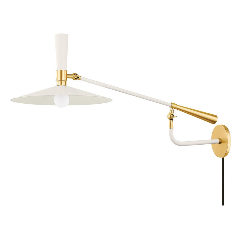 Milena Swing-arm Plug-In Wall Sconce