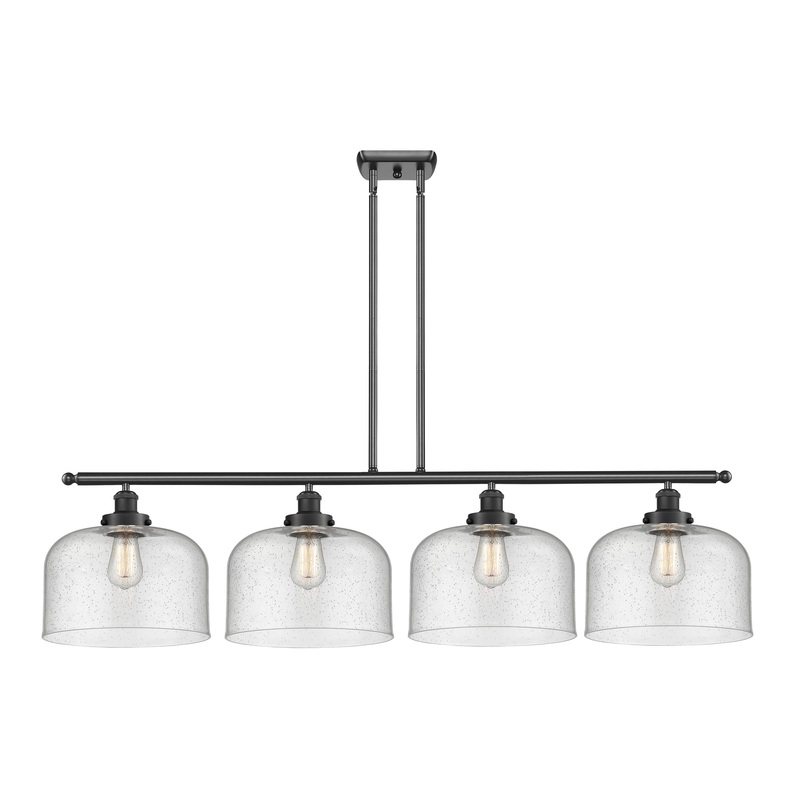 Innovations Lighting X-Large Bell 4 Light Island Light Part Of The Ballston Collection 916-4I-BK-G74-L-LED