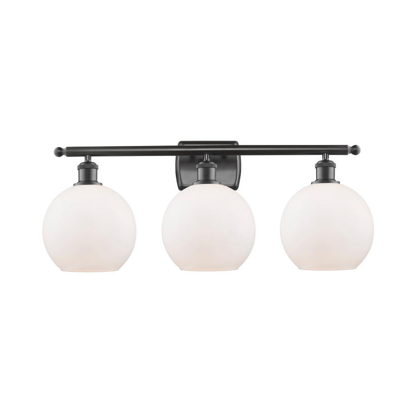 Innovations Lighting Athens 3 Light 26″ Bath Vanity Light 516-3W-OB-G121-8
