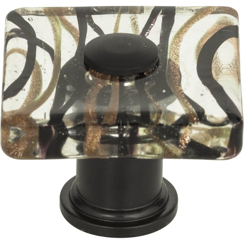 Milky Way Glass Square Knob