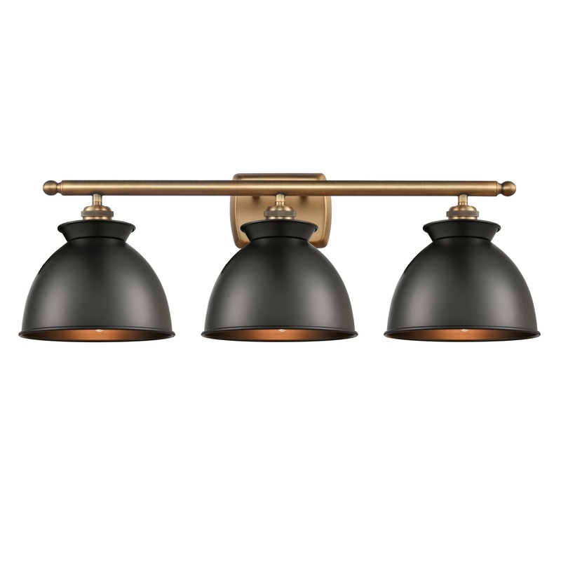 Innovations Lighting Adirondack 3 Light Bath Vanity Light Part Of The Ballston Collection 516-3W-BB-M14-BK