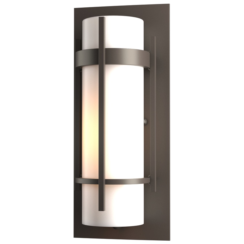 Banded Small Outdoor Wall Sconce