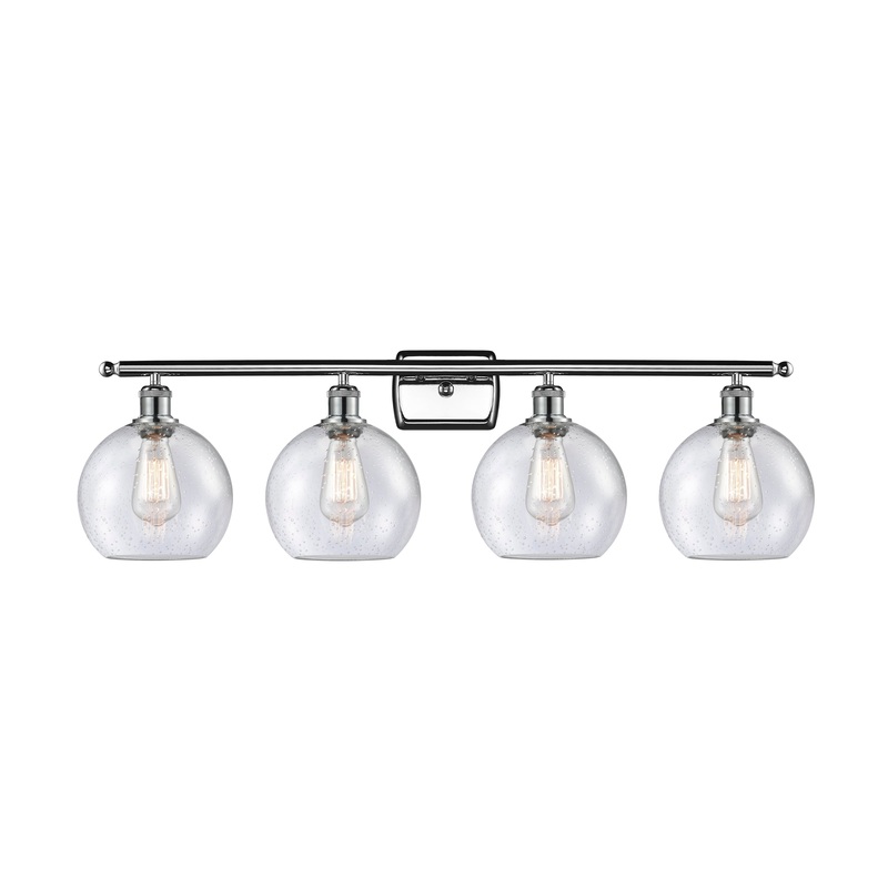 Innovations Lighting Athens 4 Light 36″ Bath Vanity Light 516-4W-PC-G124-8-LED