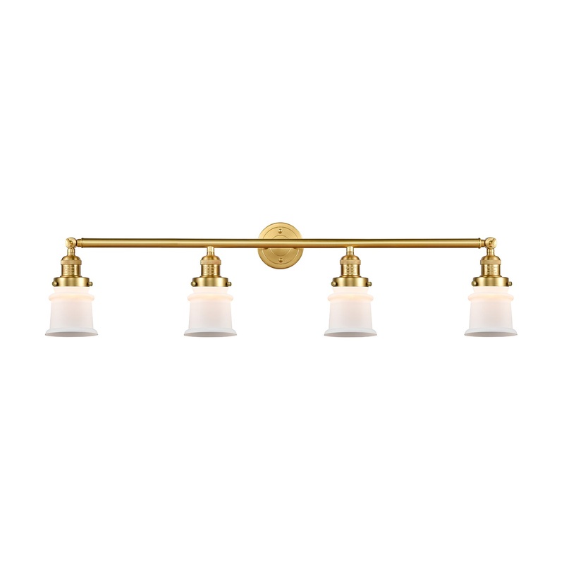 Innovations Lighting Small Canton 4 Light Bath Vanity Light Part Of The Franklin Restoration Collection 215-SG-G181S-LED