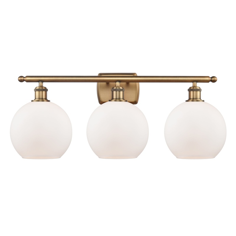 Innovations Lighting Athens 3 Light 26″ Bath Vanity Light 516-3W-BB-G121-8