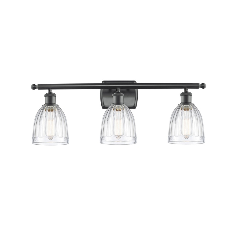 Innovations Lighting Brookfield 3 Light Bath Vanity Light Part Of The Ballston Collection 516-3W-BK-G442