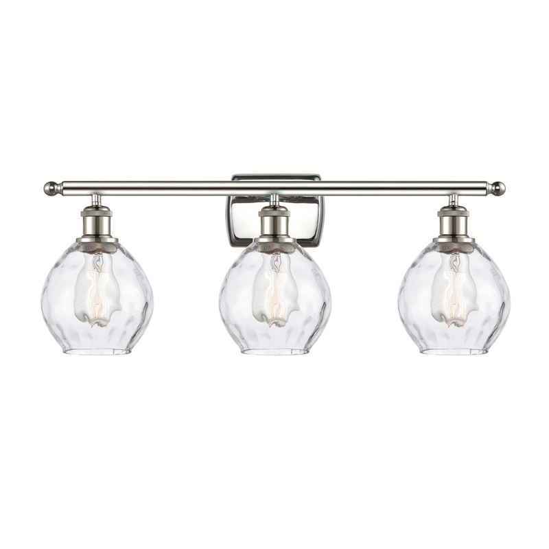 Innovations Lighting Small Waverly 3 Light Bath Vanity Light Part Of The Ballston Collection 516-3W-PN-G362-LED