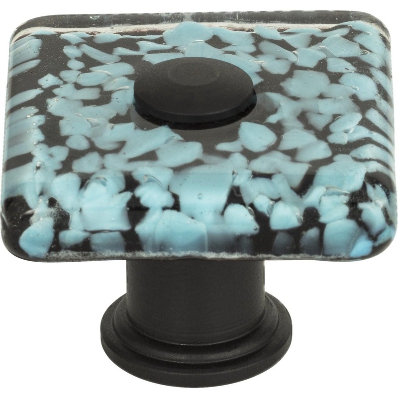 Marine Glass Square Knob