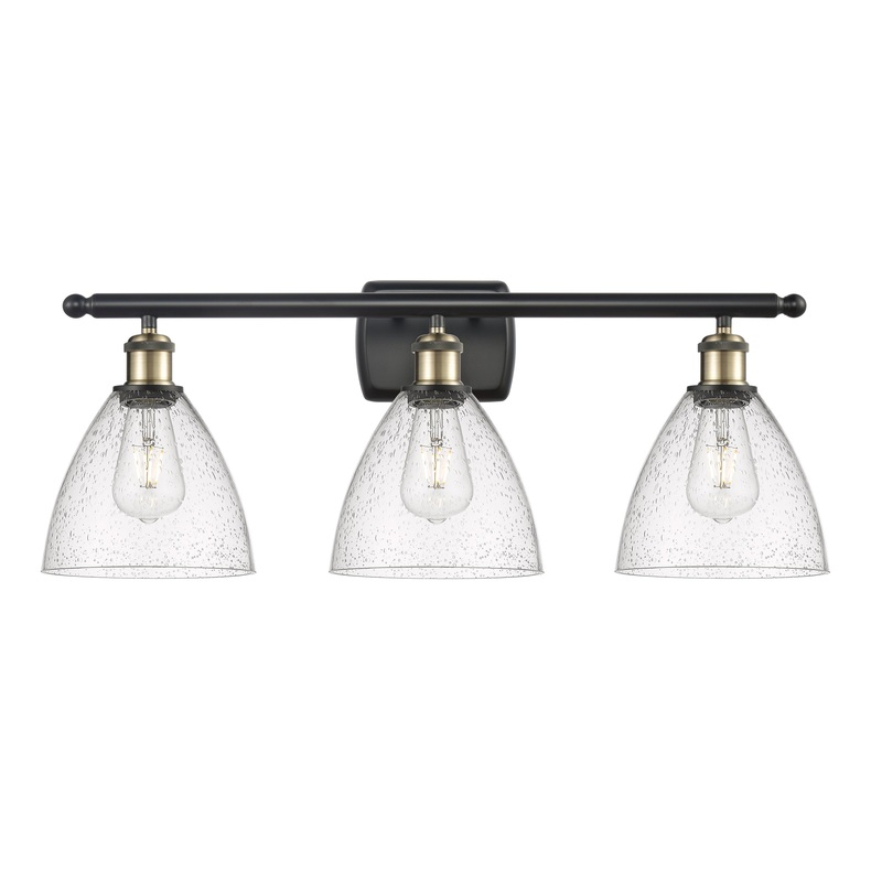 Innovations Lighting Ballston Dome 3 Light 28″ Bath Vanity Light 516-3W-BAB-GBD-754