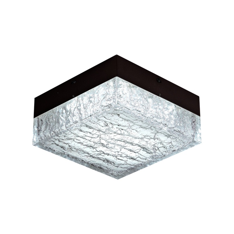 Cermack Crackle Flush Ceiling Light