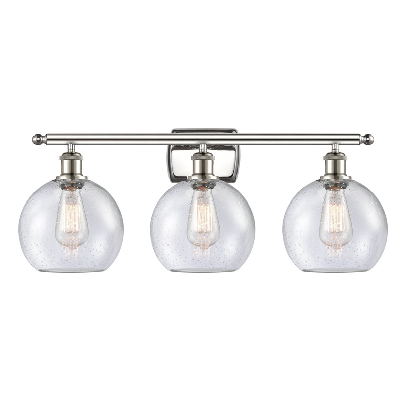 Innovations Lighting Athens 3 Light 26″ Bath Vanity Light 516-3W-PN-G124-8