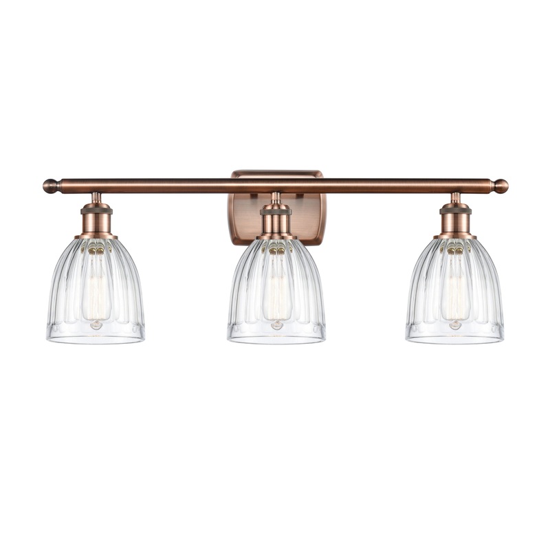 Innovations Lighting Brookfield 3 Light Bath Vanity Light Part Of The Ballston Collection 516-3W-AC-G442