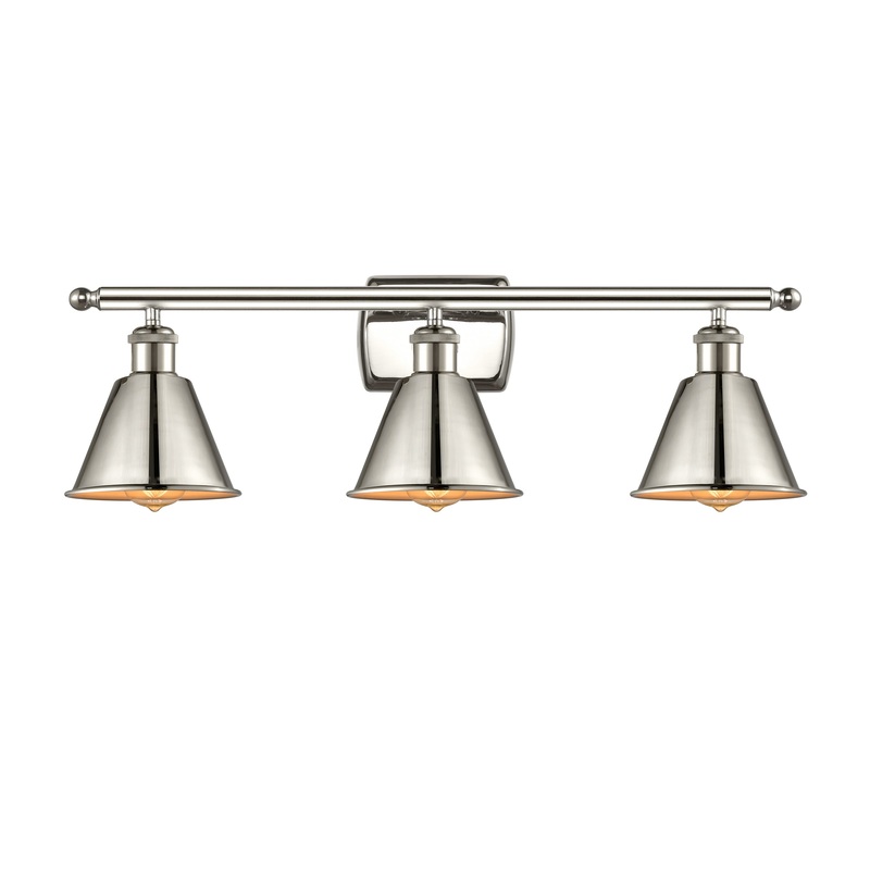 Innovations Lighting Smithfield 3 Light Bath Vanity Light Part Of The Ballston Collection 516-3W-PN-M8-LED