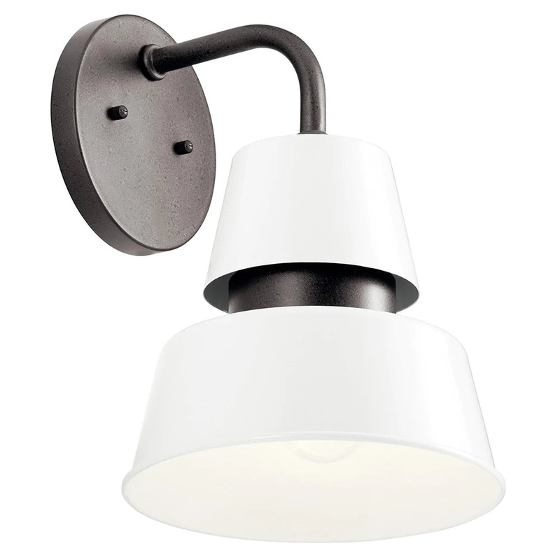 Kichler Lozano 13″ 1 Light Wall Light White 59002WH