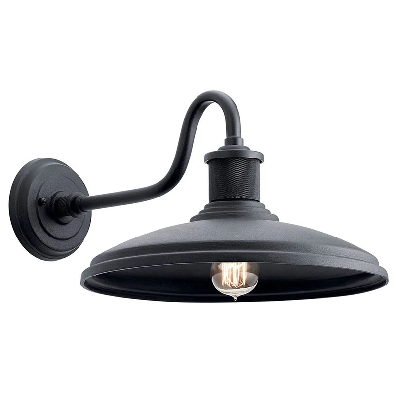 Kichler Allenbury 14″ 1 Light Wall Light Textured Black 49981BKT