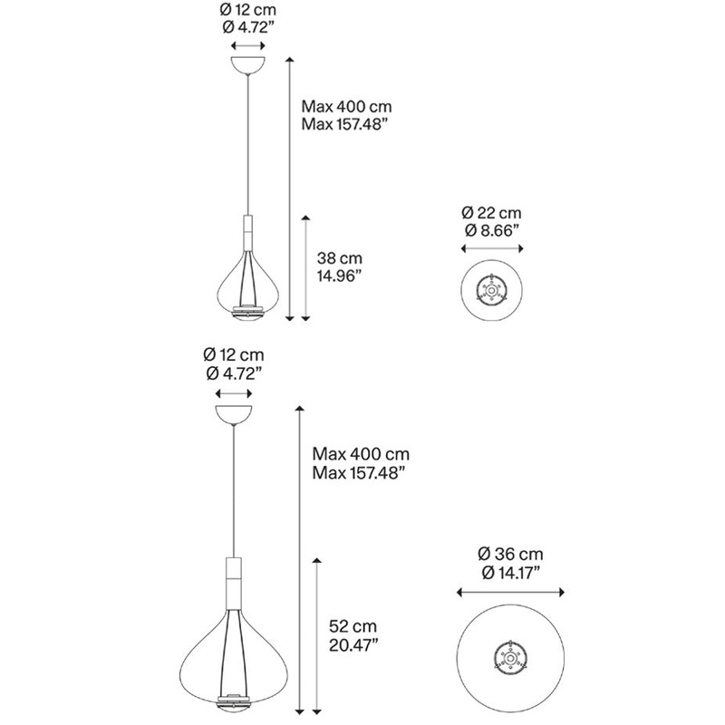 Sky Fall Round Pendant