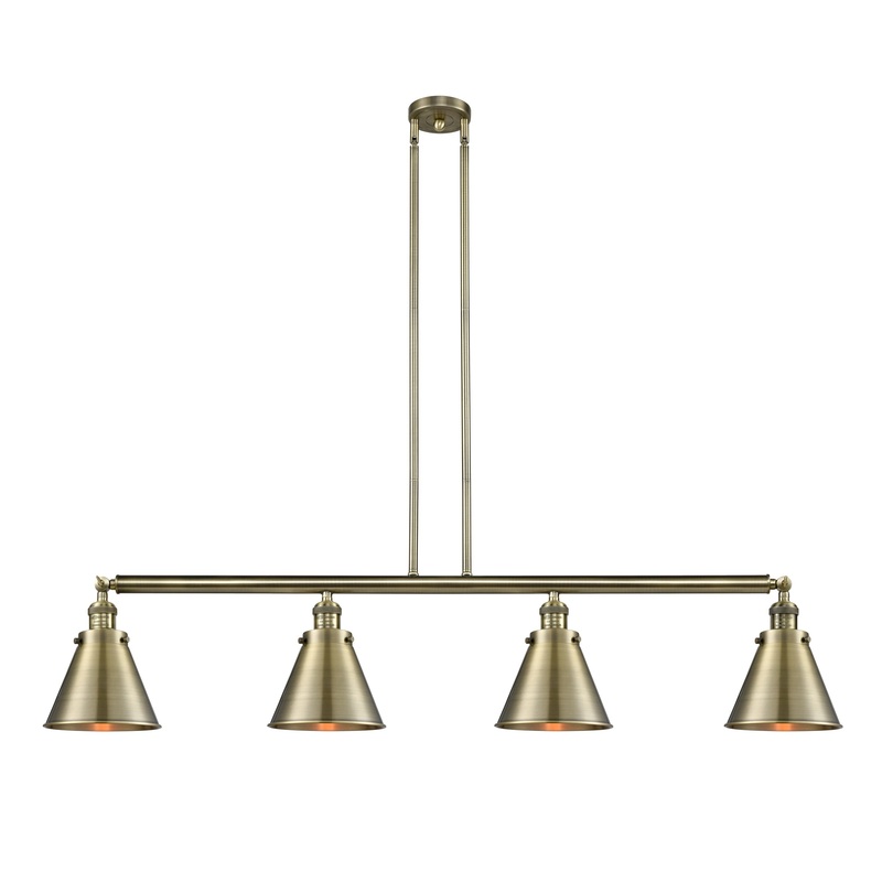 Innovations Lighting Appalachian 4 Light Island Light Part Of The Franklin Restoration Collection 214-AB-M13-AB-LED
