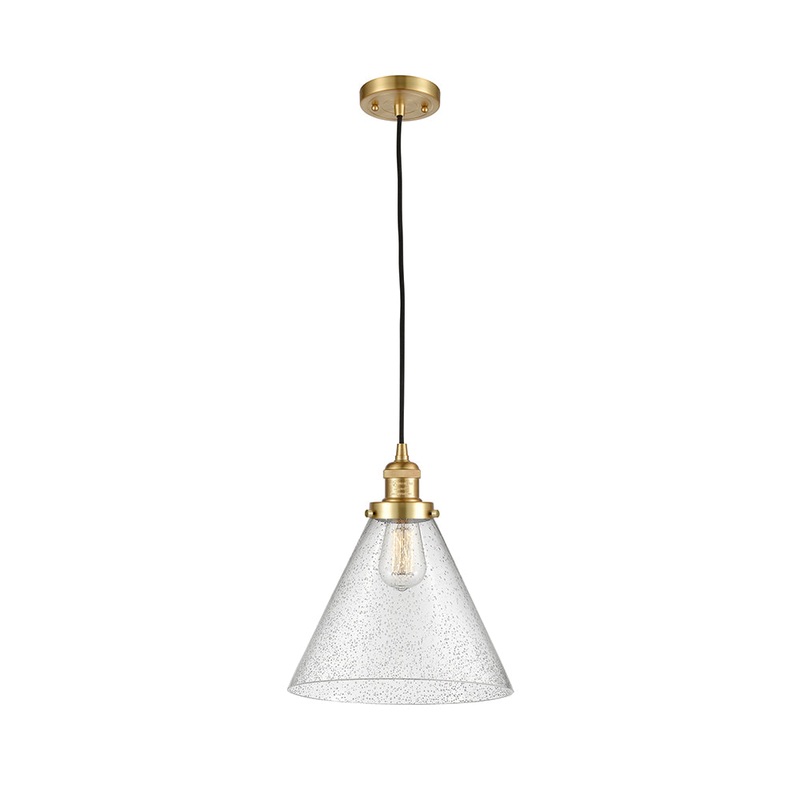 Innovations Lighting X-Large Cone 1 Light Mini Pendant Part Of The Franklin Restoration Collection 201C-SG-G44-L