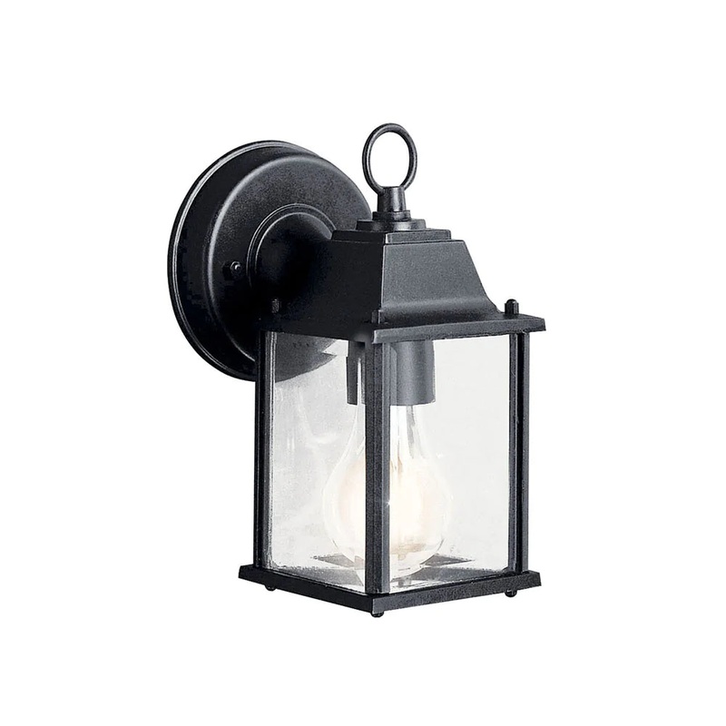 Kichler Barrie 8.5″ 1 Light Wall Light Black 9794BK