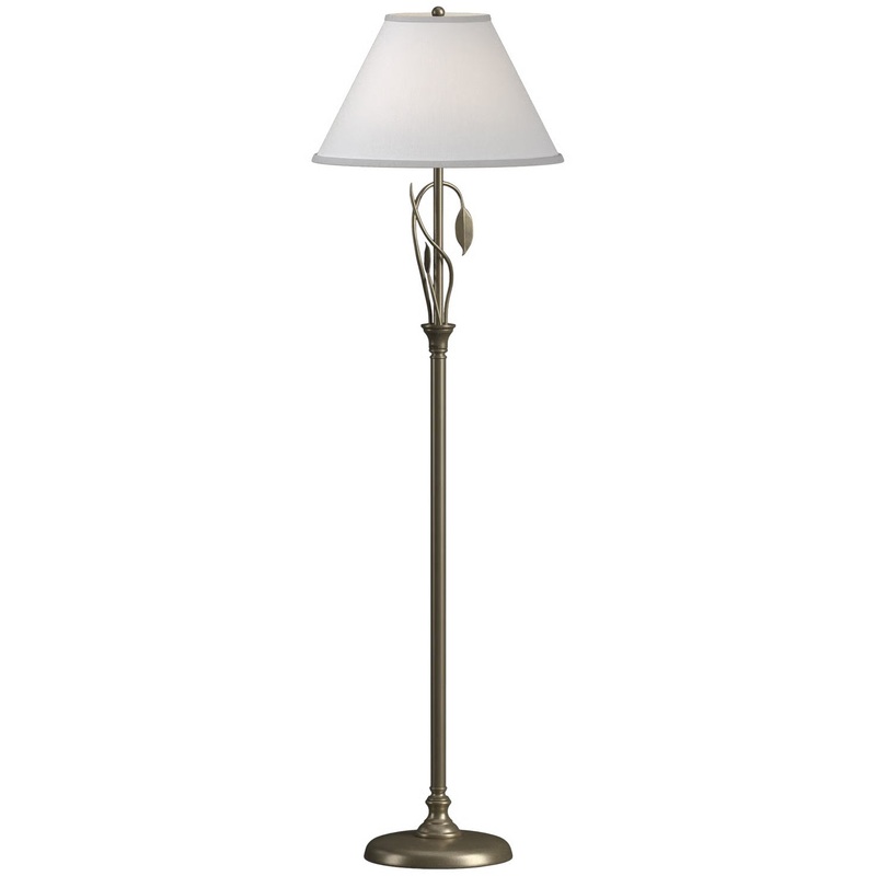 Forged Leaves and Vase Floor Lamp
