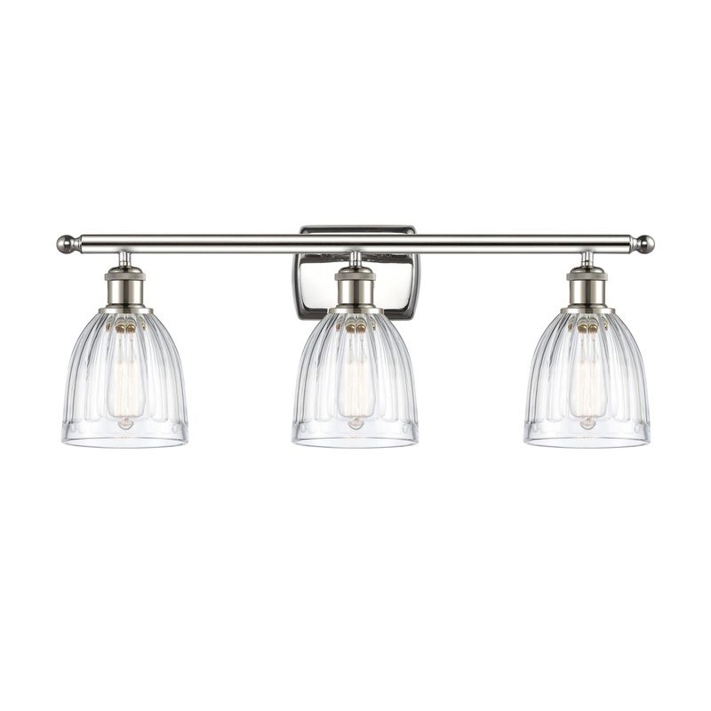 Innovations Lighting Brookfield 3 Light Bath Vanity Light Part Of The Ballston Collection 516-3W-PN-G442