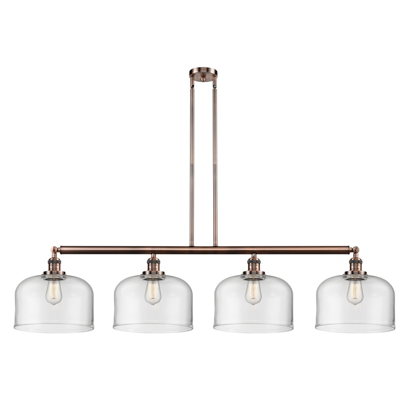 Innovations Lighting X-Large Bell 4 Light Island Light Part Of The Franklin Restoration Collection 214-AC-G72-L-LED