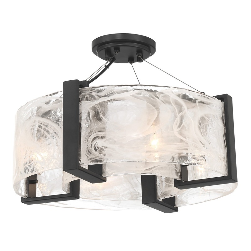 Cloud Break Semi Flush