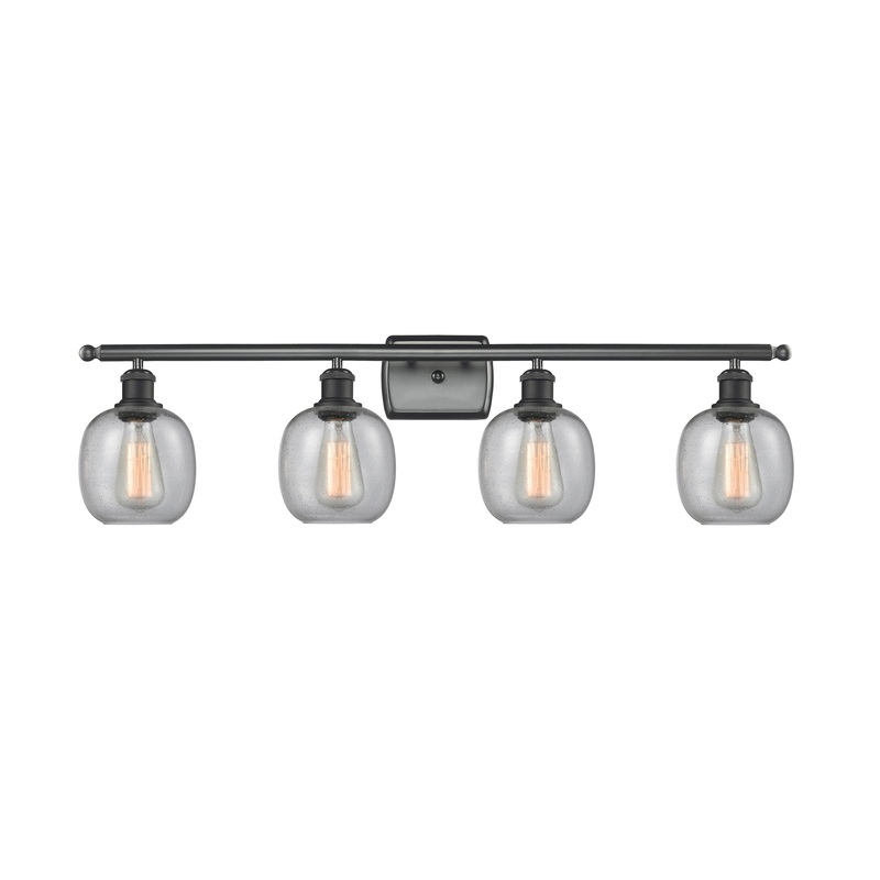 Innovations Lighting Belfast 4 Light Bath Vanity Light Part Of The Ballston Collection 516-4W-BK-G104
