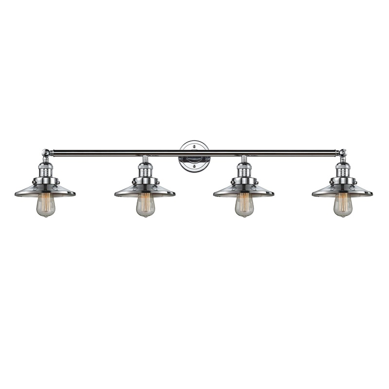 Innovations Lighting Railroad 4 Light Bath Vanity Light Part Of The Franklin Restoration Collection 215-PC-M7-LED