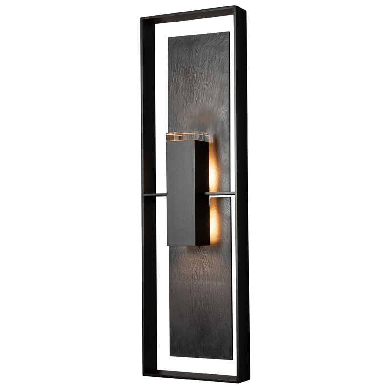 Shadow Box Tall Slate Outdoor Wall Sconce