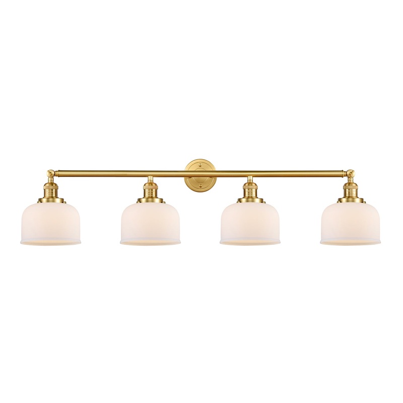 Innovations Lighting Large Bell 4 Light Bath Vanity Light Part Of The Franklin Restoration Collection 215-SG-G71-LED