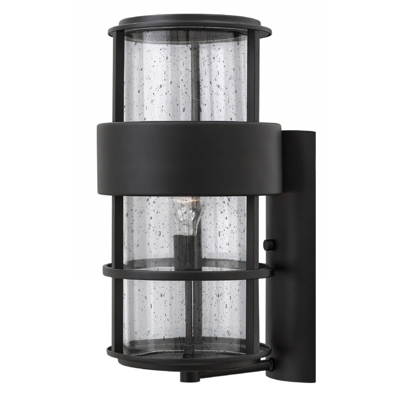 Saturn 120V Outdoor Wall Sconce w/ Clear Glass