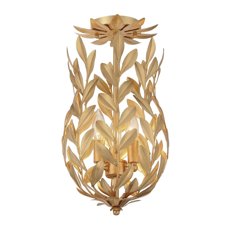 Broche Egg Semi Flush Ceiling Light