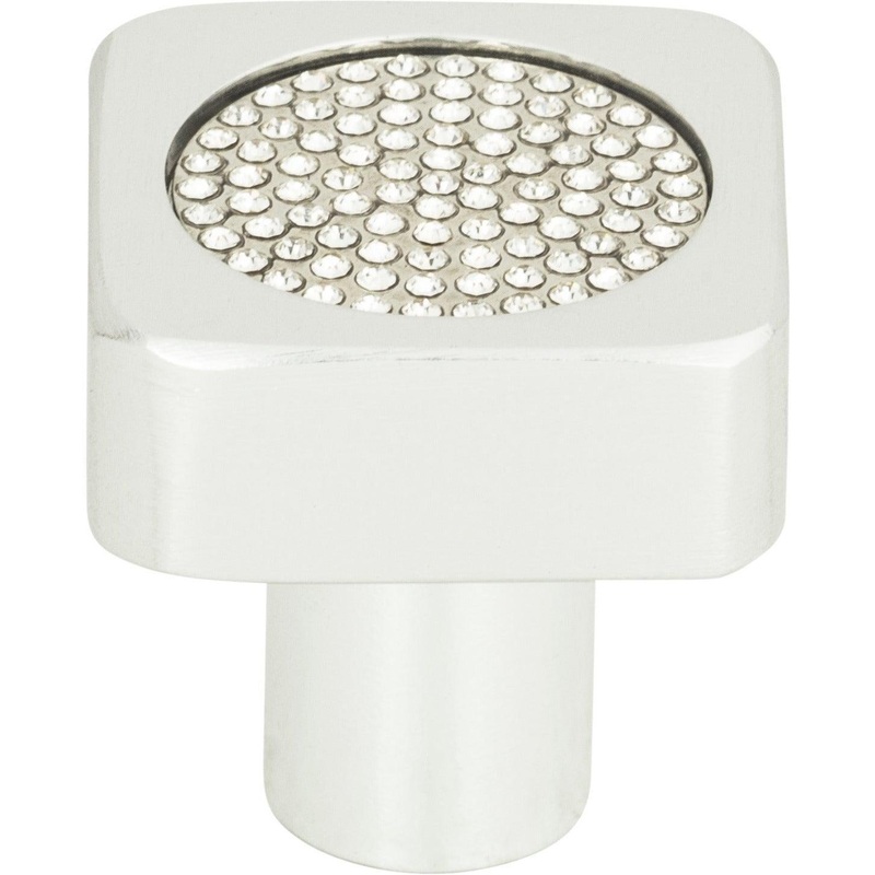 Crystal Square Inset Knob