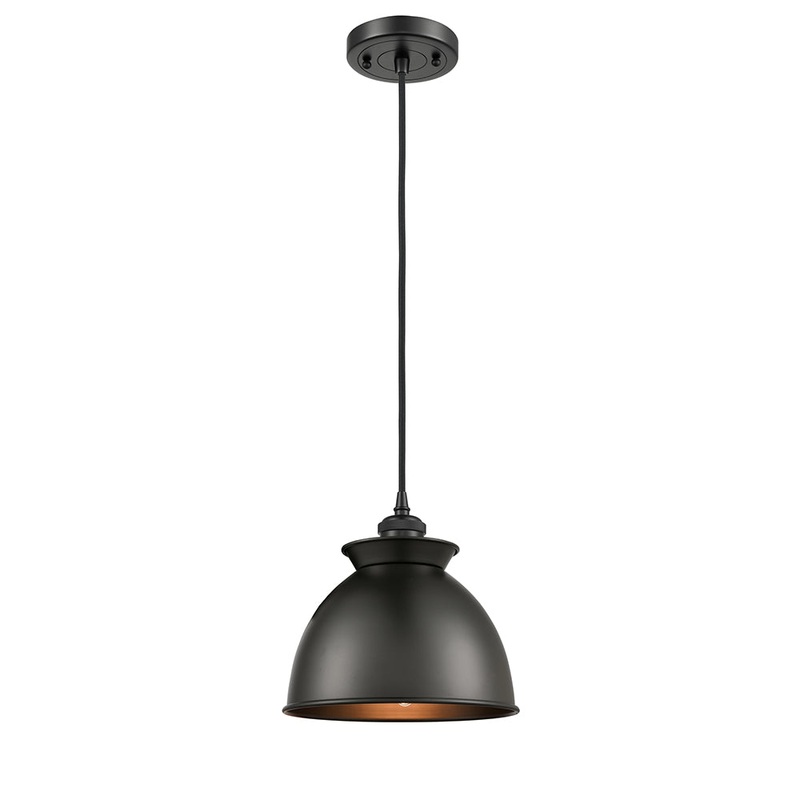 Innovations Lighting Adirondack 1 Light Mini Pendant Part Of The Ballston Collection 516-1P-BK-M14-BK