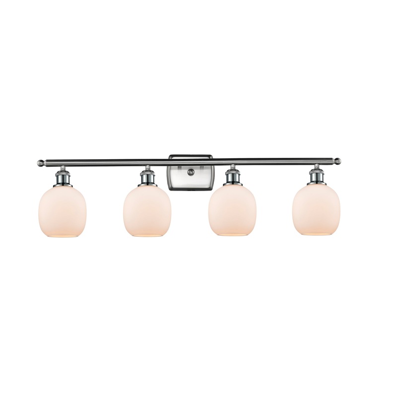 Innovations Lighting Belfast 4 Light Bath Vanity Light Part Of The Ballston Collection 516-4W-SN-G101-LED