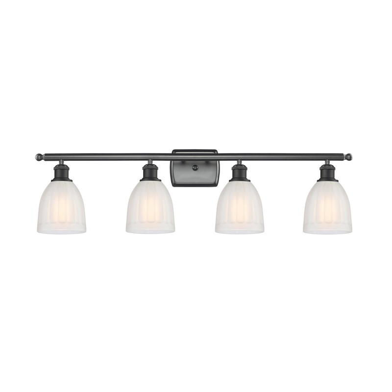 Innovations Lighting Brookfield 4 Light Bath Vanity Light Part Of The Ballston Collection 516-4W-BK-G441