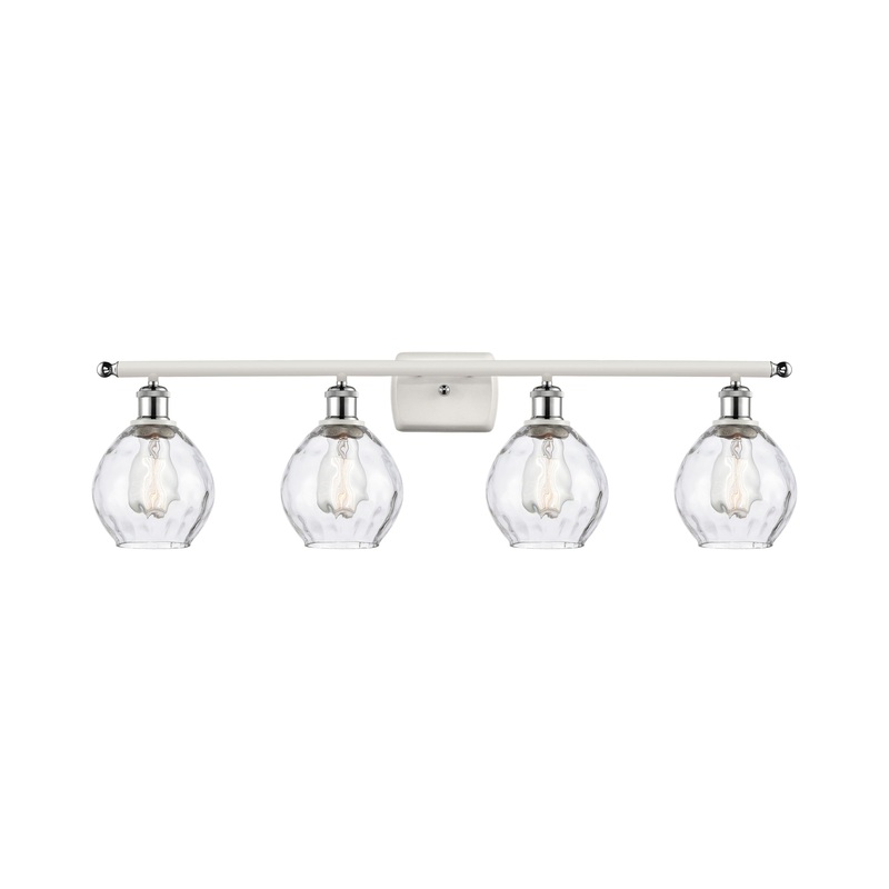 Innovations Lighting Small Waverly 4 Light Bath Vanity Light Part Of The Ballston Collection 516-4W-WPC-G362