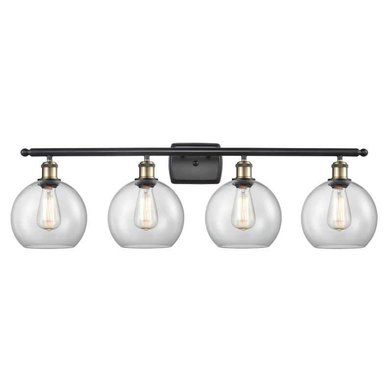 Innovations Lighting Athens 4 Light 36″ Bath Vanity Light 516-4W-BAB-G122-8